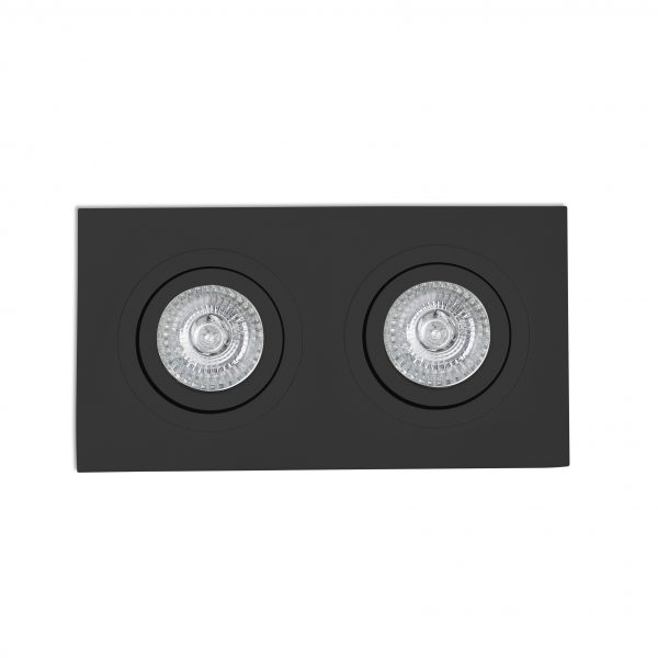 RADÓN-2 ADJUST ZWART INBOUW LAMP SQUARE