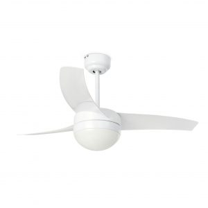 EASY Ø105CM WIT 3 BLADES 2 X E27 15W