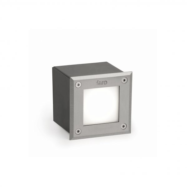 LED-18 INOX SQUARE INBOUW LAMP 3000K - Afbeelding 2