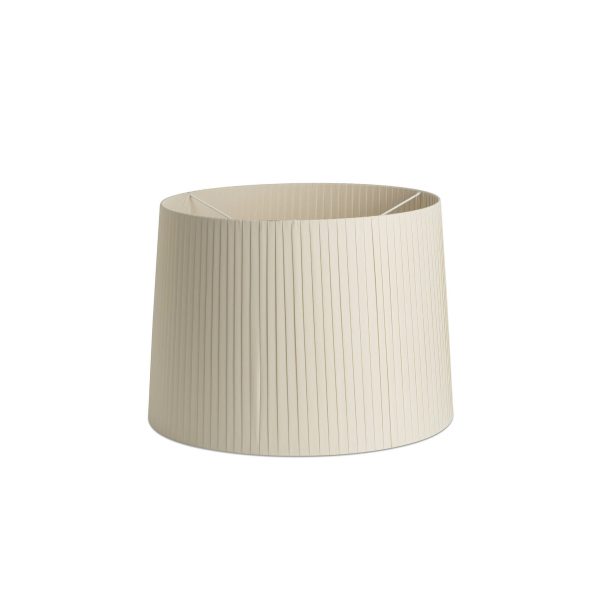 RIBBONED SHADE E27 ø500*350*ø450 BEIGE + DIFFUSER