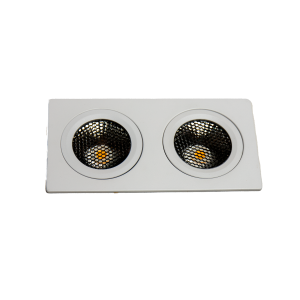 A22121 DISK Inbouw Wit 2x7W 2700K 90° Kantel TRIAC